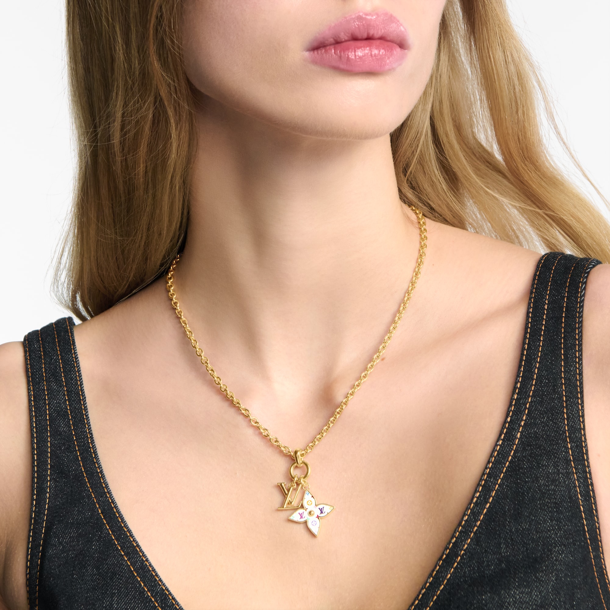 LV x TM Monogram Multicolor Necklace S00 - Women - Fashion Jewelry